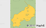 Savanna Style Simple Map of I-1  Barima, cropped outside