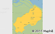 Savanna Style Simple Map of I-1  Barima, single color outside