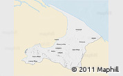 Classic Style 3D Map of I-2  Waini, single color outside