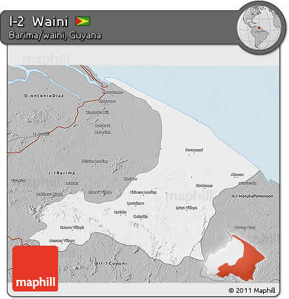 Gray 3D Map of I-2  Waini