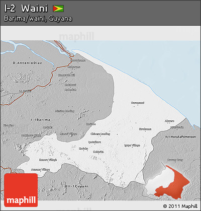 Gray 3D Map of I-2  Waini