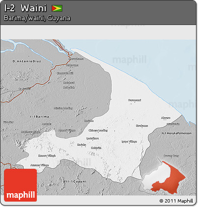 Gray 3D Map of I-2  Waini