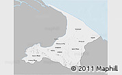 Gray 3D Map of I-2  Waini, single color outside