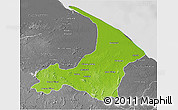 Physical 3D Map of I-2  Waini, desaturated