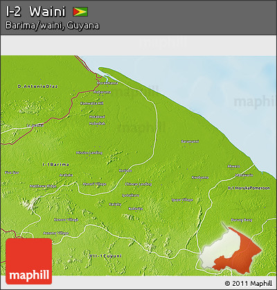 Physical 3D Map of I-2  Waini