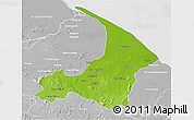 Physical 3D Map of I-2  Waini, lighten, desaturated