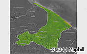 Satellite 3D Map of I-2  Waini, desaturated