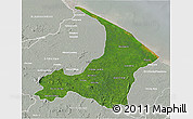 Satellite 3D Map of I-2  Waini, lighten, semi-desaturated