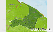 Satellite 3D Map of I-2  Waini, physical outside