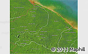 Satellite 3D Map of I-2  Waini