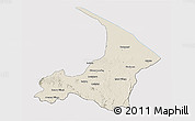 Shaded Relief 3D Map of I-2  Waini, cropped outside