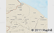 Shaded Relief 3D Map of I-2  Waini
