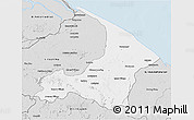 Silver Style 3D Map of I-2  Waini