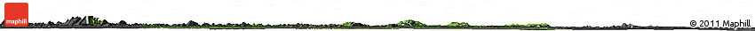 Satellite Horizon Map of I-2  Waini, darken, desaturated