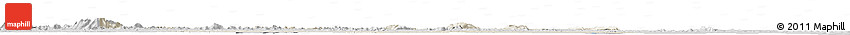 Shaded Relief Horizon Map of I-2  Waini, desaturated