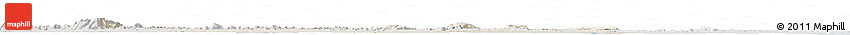Shaded Relief Horizon Map of I-2  Waini, lighten, semi-desaturated