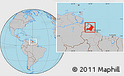 Gray Location Map of I-2  Waini