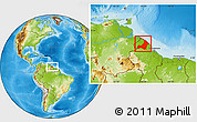 Physical Location Map of I-2  Waini