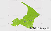 Physical Map of I-2  Waini, cropped outside
