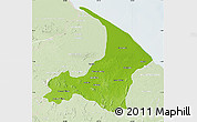 Physical Map of I-2  Waini, lighten