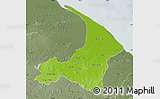 Physical Map of I-2  Waini, semi-desaturated