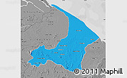 Political Map of I-2  Waini, desaturated