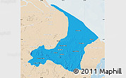 Political Map of I-2  Waini, lighten