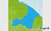 Political Map of I-2  Waini, physical outside