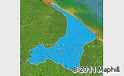 Political Map of I-2  Waini, satellite outside