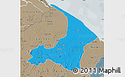 Political Map of I-2  Waini, semi-desaturated