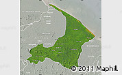 Satellite Map of I-2  Waini, lighten, semi-desaturated