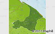 Satellite Map of I-2  Waini, physical outside