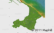 Satellite Map of I-2  Waini, single color outside