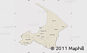 Shaded Relief Map of I-2  Waini, cropped outside