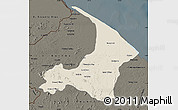 Shaded Relief Map of I-2  Waini, darken