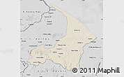Shaded Relief Map of I-2  Waini, desaturated