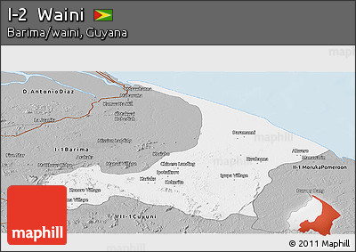 Gray Panoramic Map of I-2  Waini