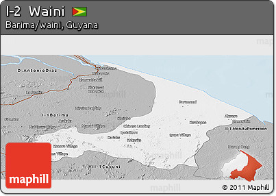 Gray Panoramic Map of I-2  Waini