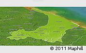 Physical Panoramic Map of I-2  Waini, satellite outside