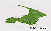 Satellite Panoramic Map of I-2  Waini, cropped outside