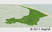 Satellite Panoramic Map of I-2  Waini, lighten