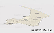 Shaded Relief Panoramic Map of I-2  Waini, cropped outside
