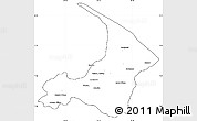 Blank Simple Map of I-2  Waini, cropped outside