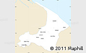 Classic Style Simple Map of I-2  Waini, single color outside