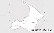 Silver Style Simple Map of I-2  Waini, cropped outside
