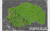 Satellite 3D Map of Cuyuni/mazaruni, desaturated