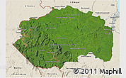 Satellite 3D Map of Cuyuni/mazaruni, shaded relief outside