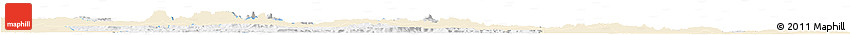 Classic Style Horizon Map of Cuyuni/mazaruni, single color outside