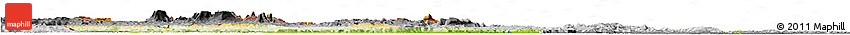 Physical Horizon Map of Cuyuni/mazaruni, desaturated