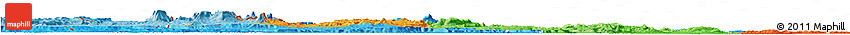 Political Shades Horizon Map of Cuyuni/mazaruni
